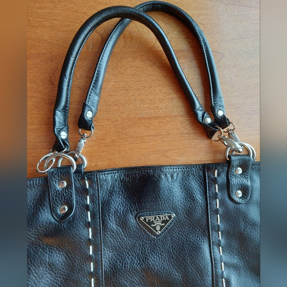 Black Leather Tote
